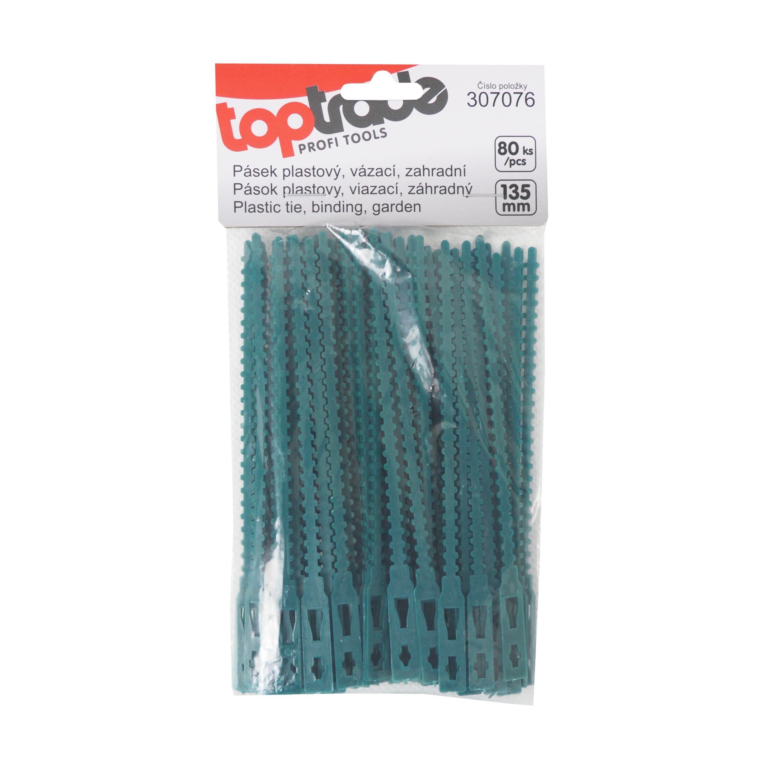 TOPTRADE vázací plastové pásky 135 mm, 80 ks - náhled 2
