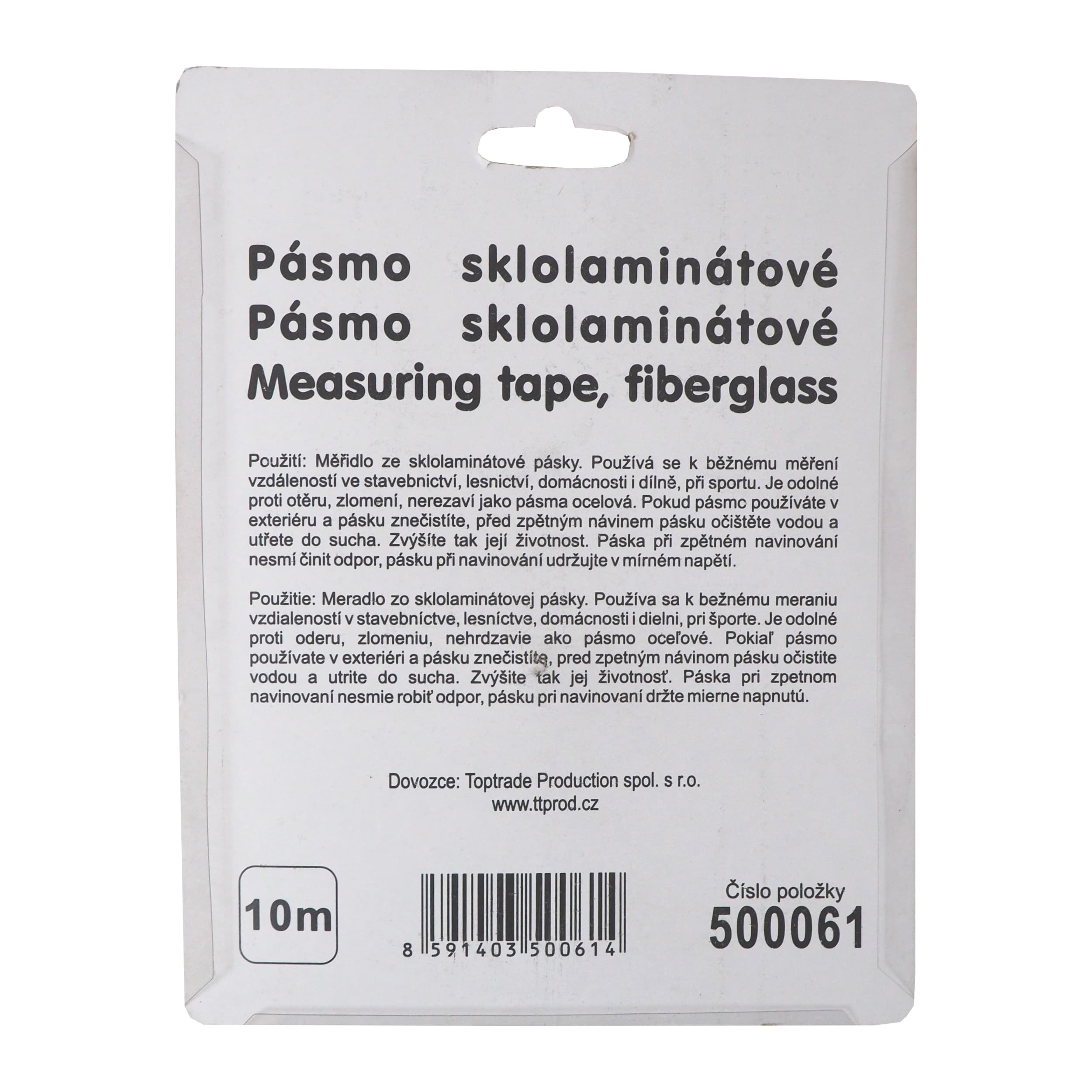 TOPTRADE pásmo sklolaminátové 13 mm x 10 m - náhled 3