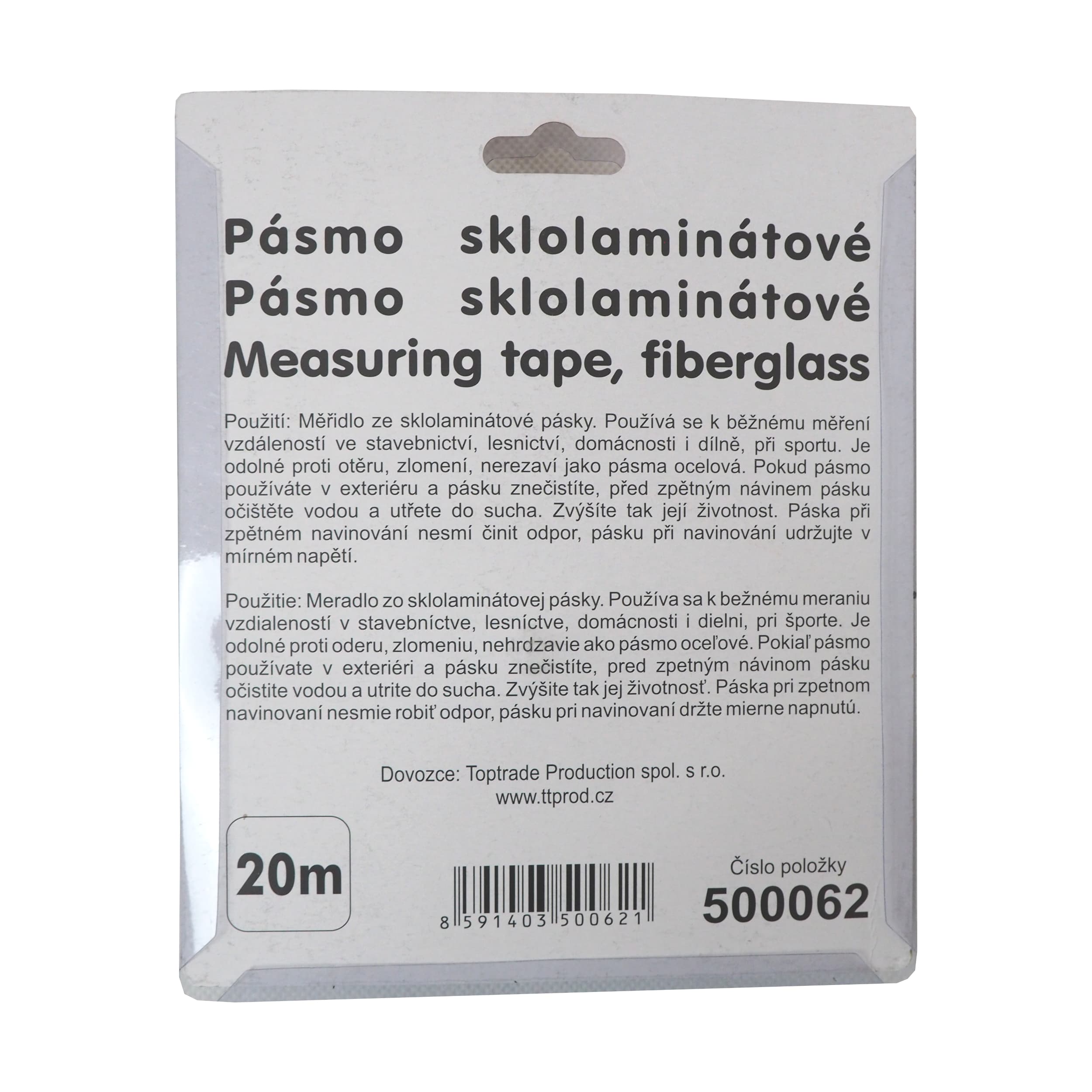 TOPTRADE sklolaminátové pásmo 13 mm × 20 m - náhled 3