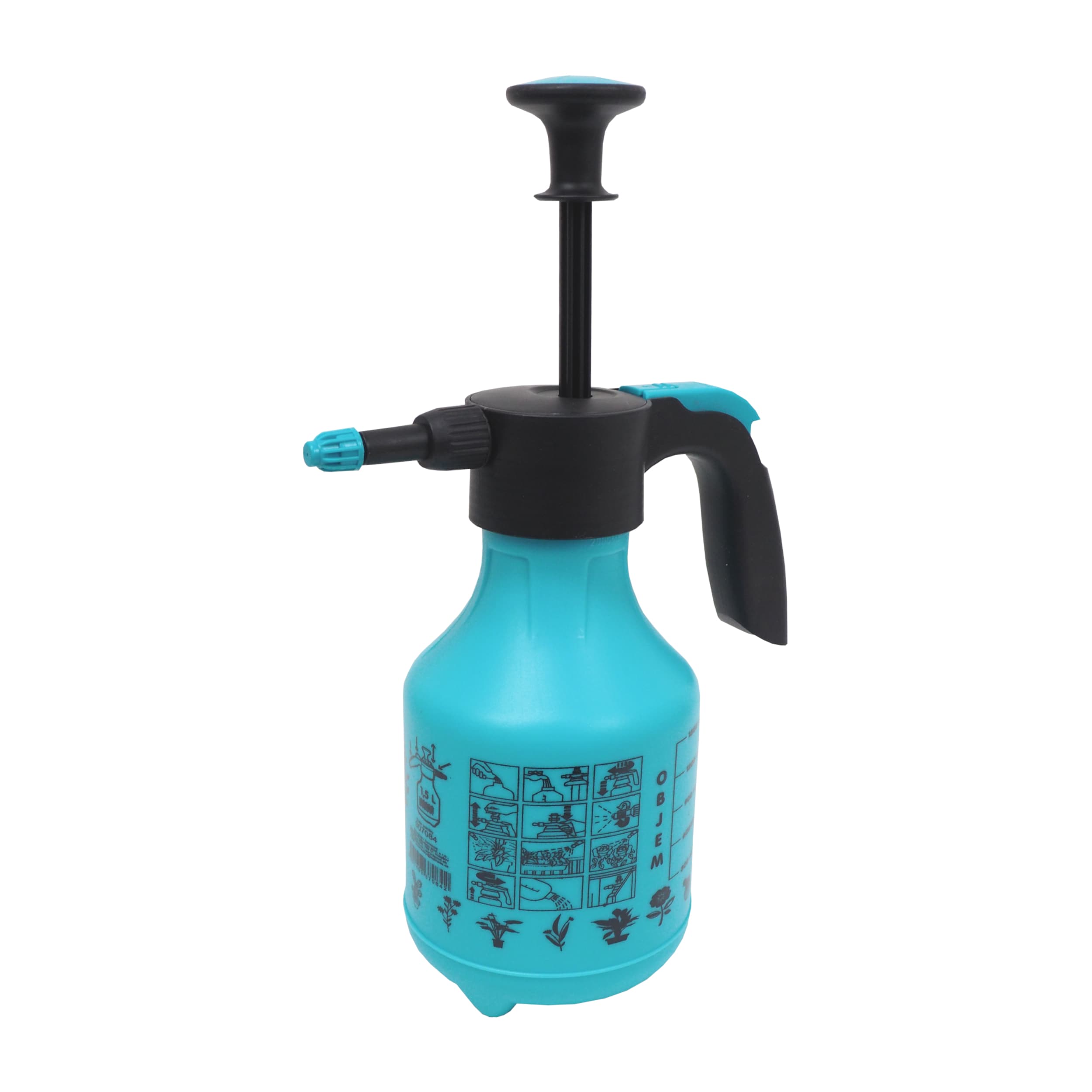 TOPTRADE ruční tlakový postřikovač 1,5 l – plastový - náhled 4