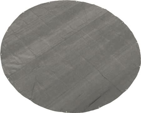 TOPTRADE krycí plachta, kulatá Ø 5,5 m, stříbrná, 100 g/m², oka po 1 m