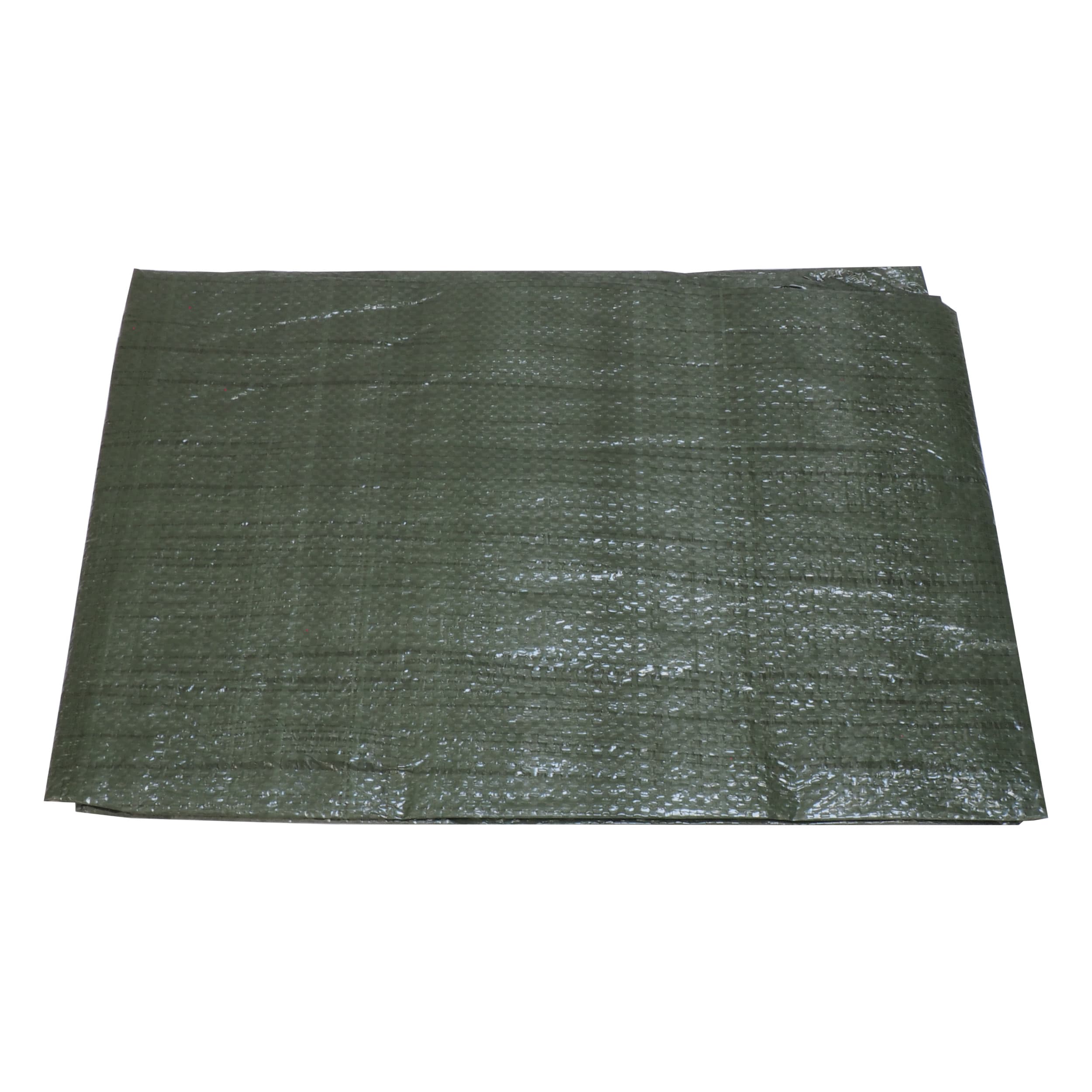 TOPTRADE krycí plachta zelená 2 × 5 m (standard), oka po 1 m