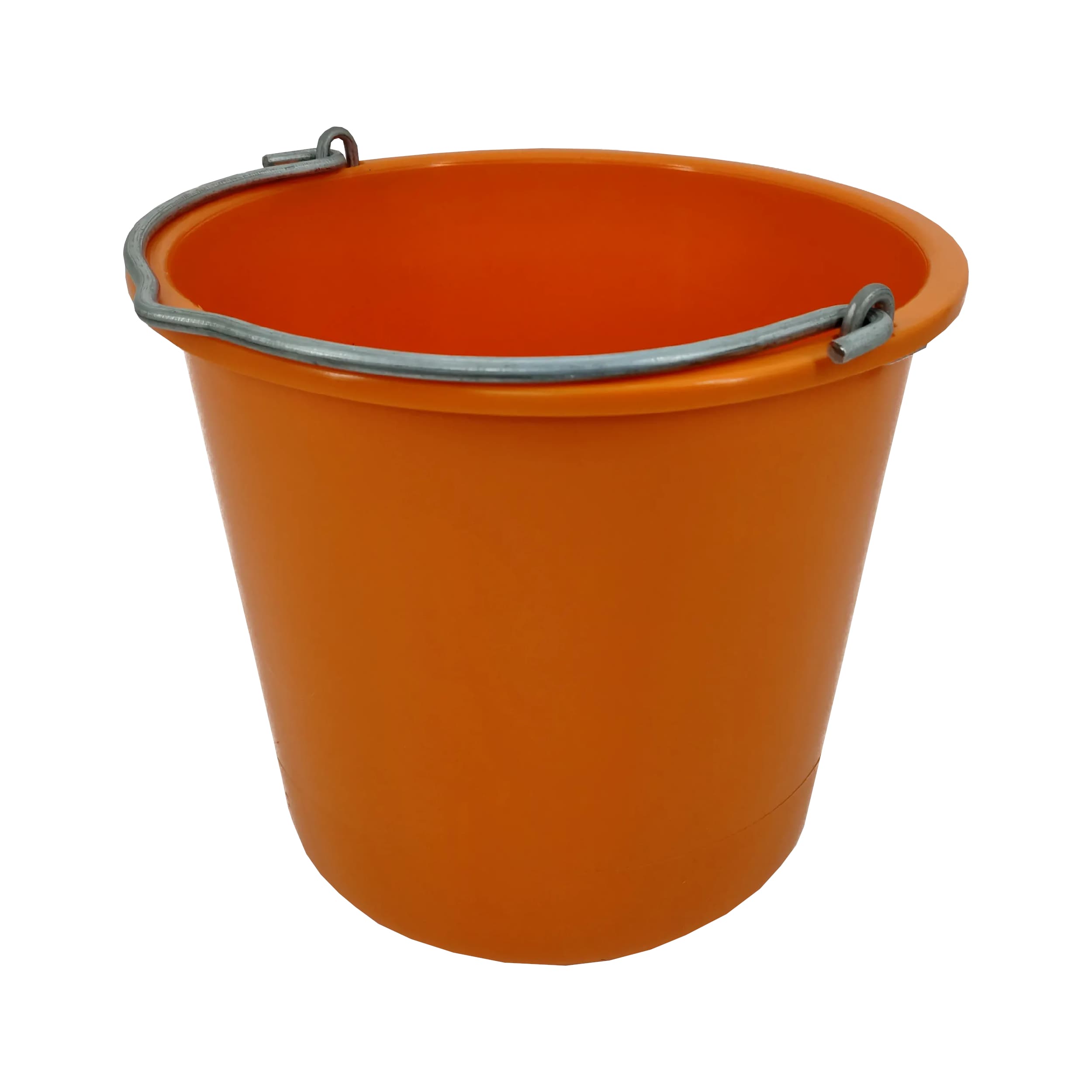 TOPTRADE plastové vědro 12 l – oranžové, extra pevné