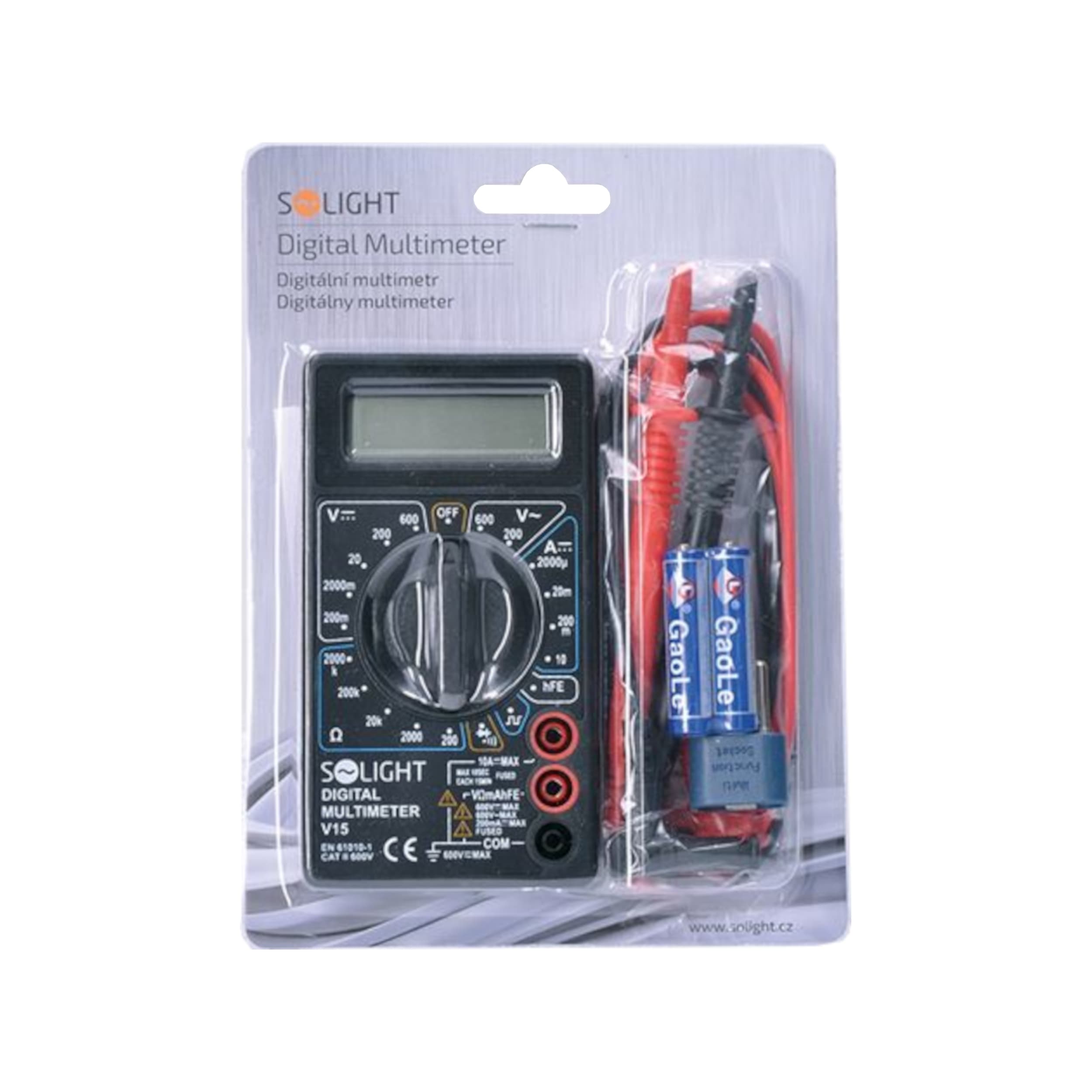 Digitální multimetr DC/AC 200 mV–600 V, 10 A – test diody, bzučák - náhled 2