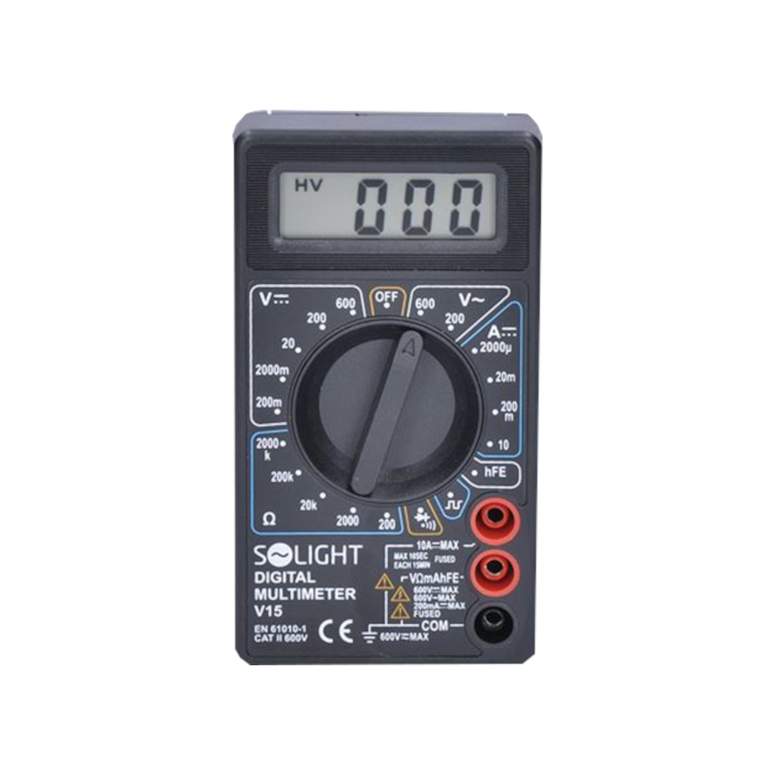 Digitální multimetr DC/AC 200 mV–600 V, 10 A – test diody, bzučák - náhled 3