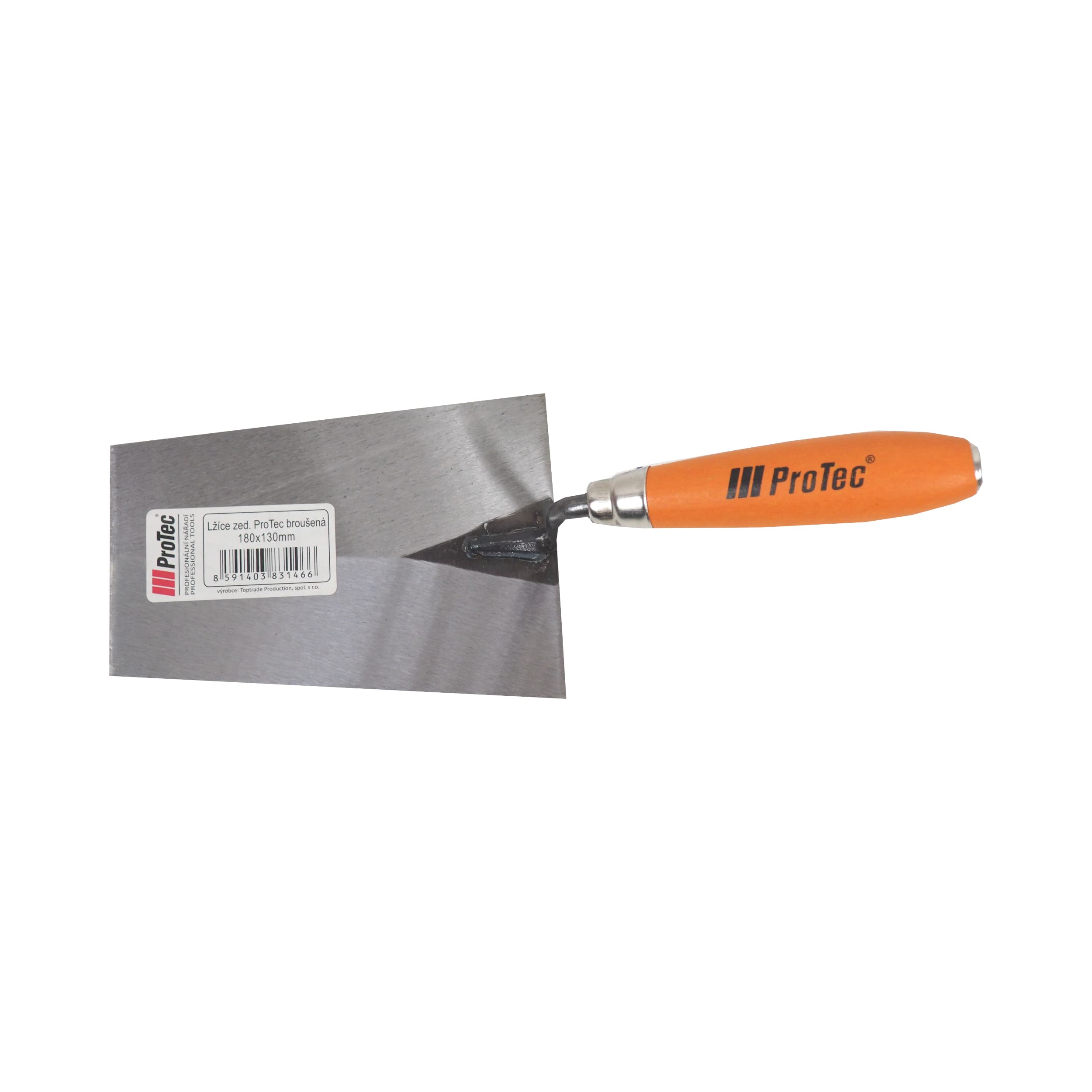 ProTec zednická lžíce 160 × 130 mm – broušená ocel - náhled 2