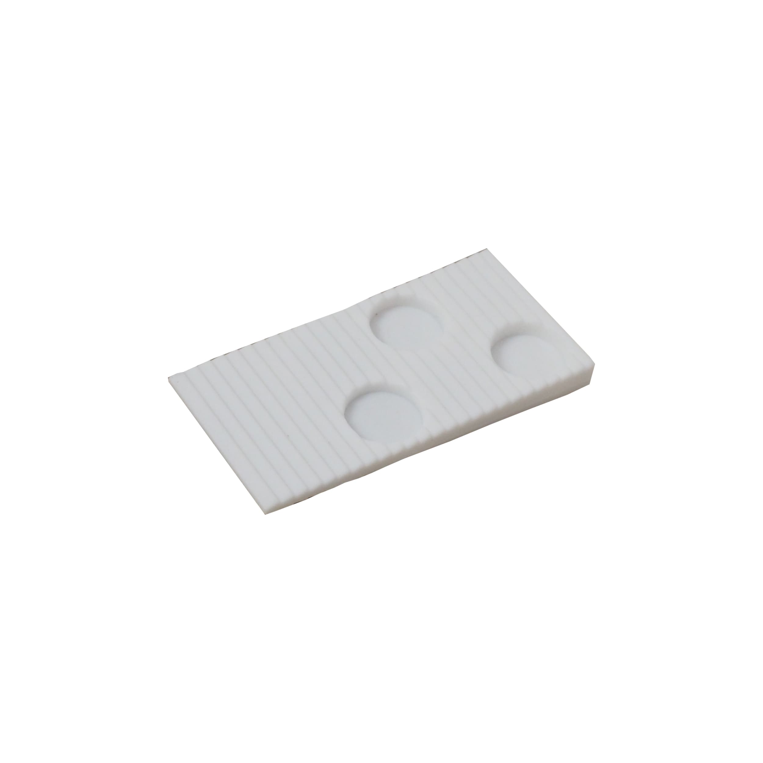 TOPTRADE montážní klínky plastové, sada 20 ks, 60 × 30 × 6 mm