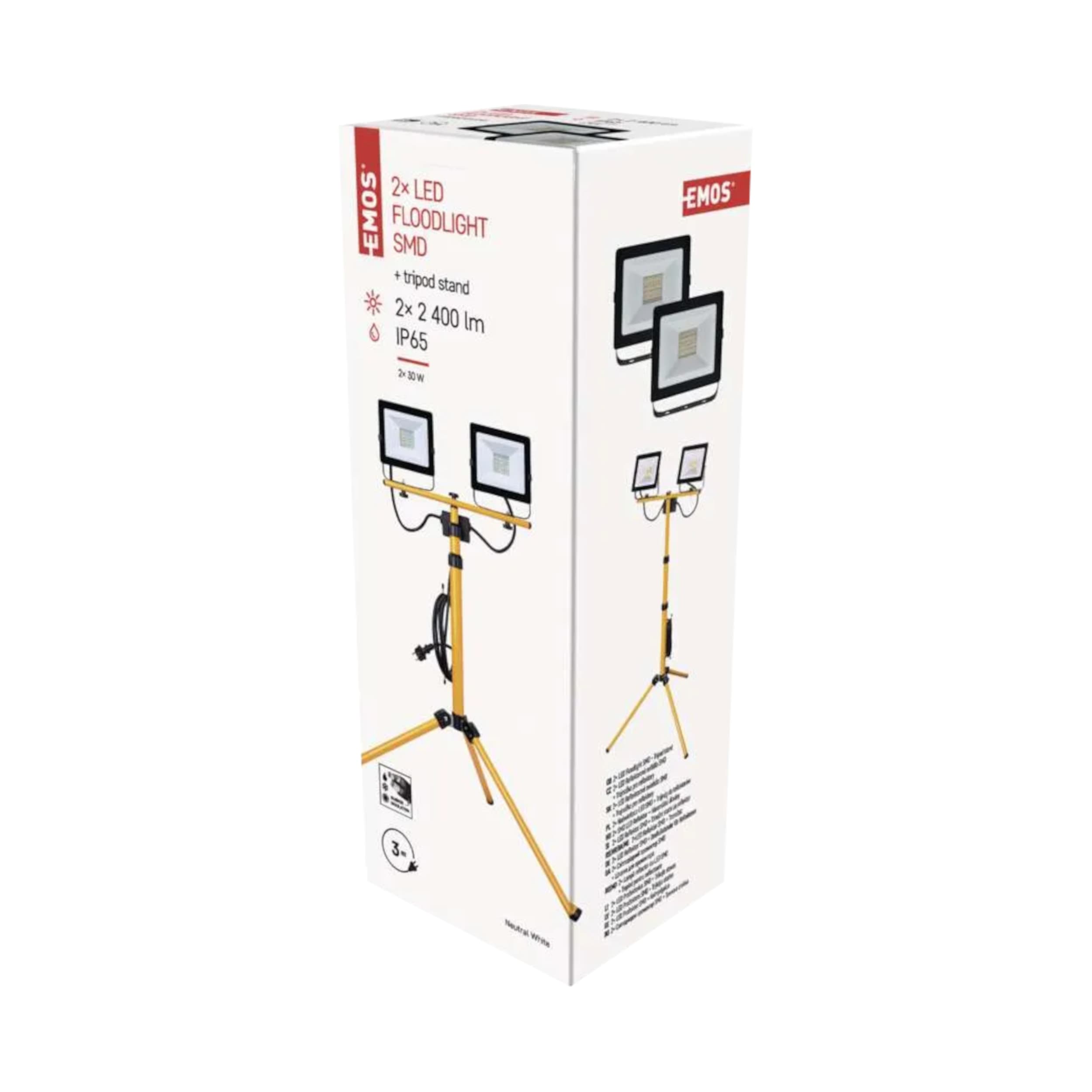 LED reflektor HOBBY SLIM 2×30 W + trojnožka - náhled 3