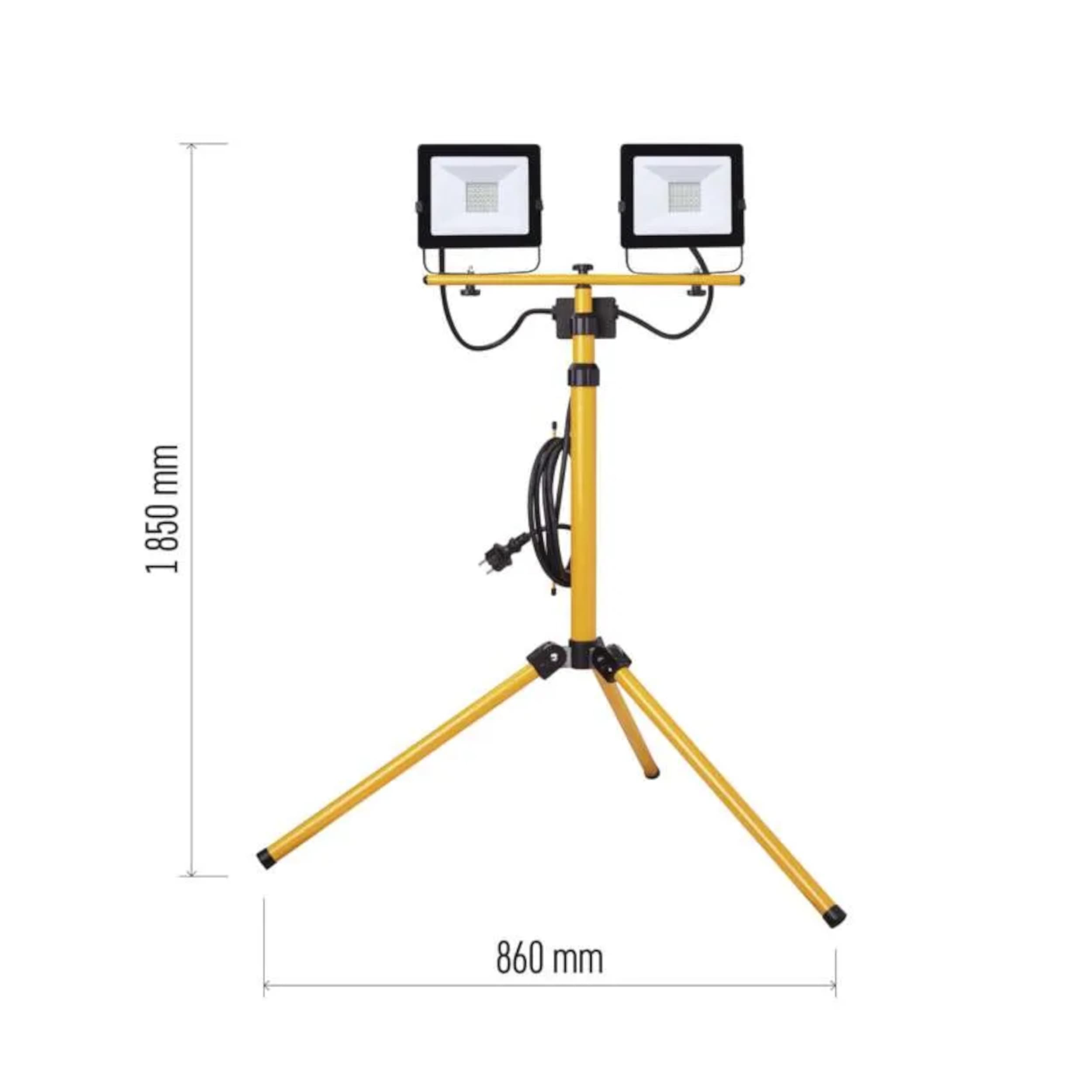 LED reflektor HOBBY SLIM 2×30 W + trojnožka - náhled 5