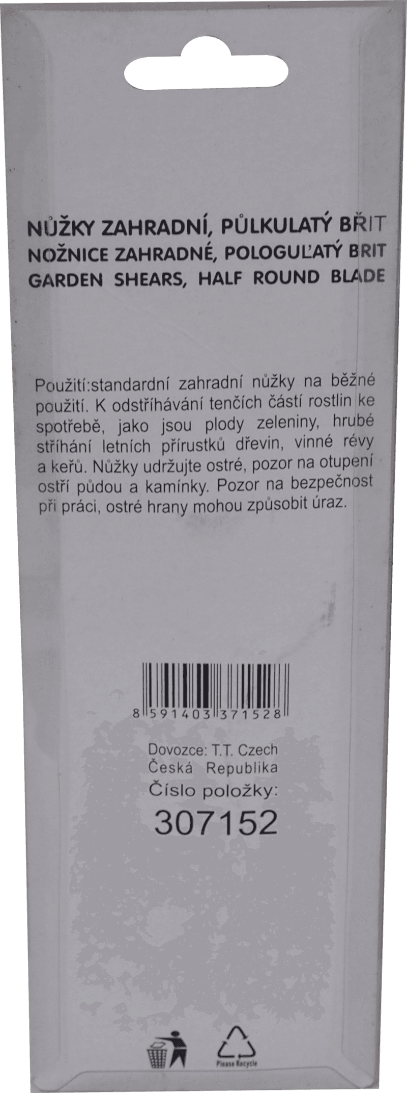 REFLEX zahradnické nůžky 175 mm – půlkulaté (bypass) - náhled 3