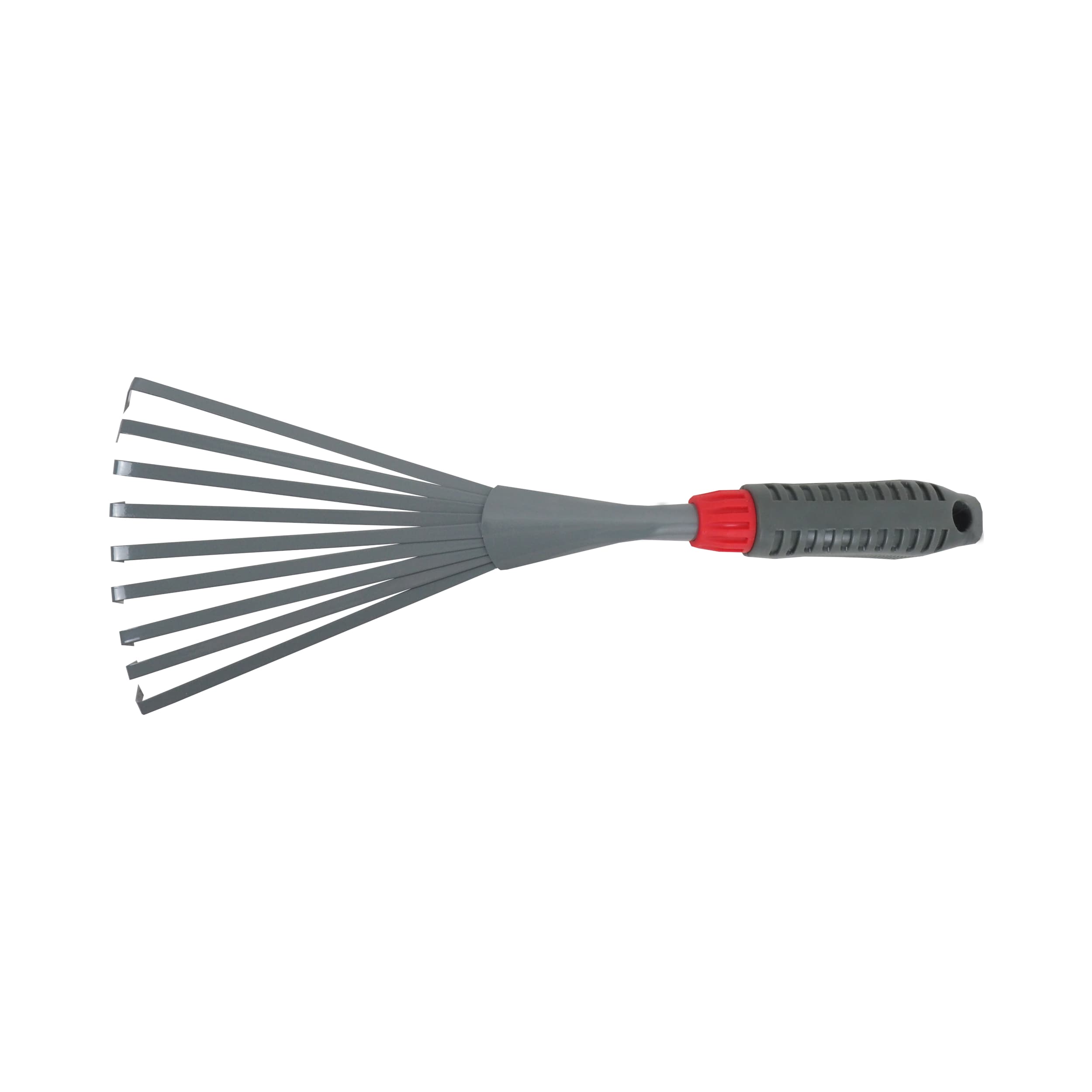 TOPTRADE ruční hrábě na listí – 9 zubů, 37 cm - náhled 4