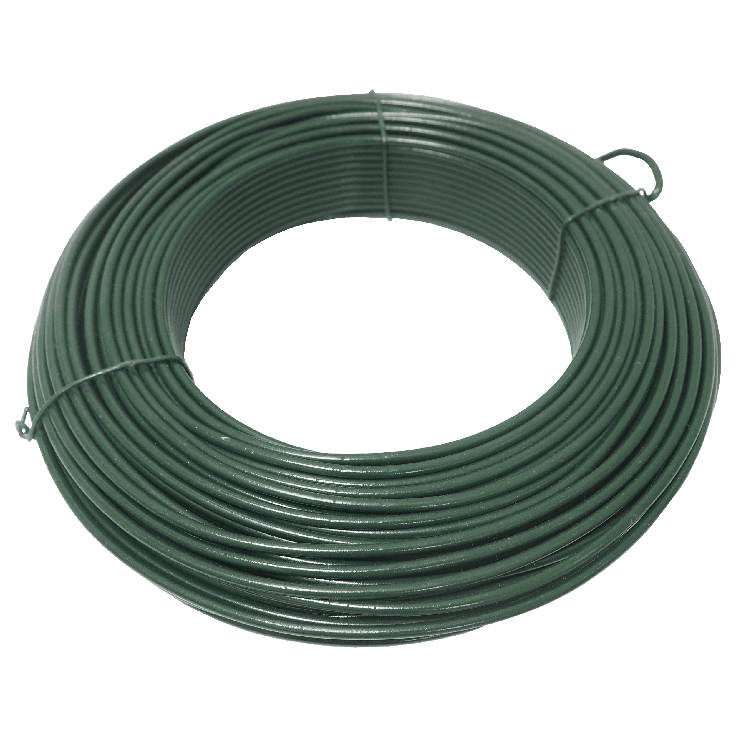 TOPTRADE napínací drát poplastovaný zelený 3,8 mm × 51 m