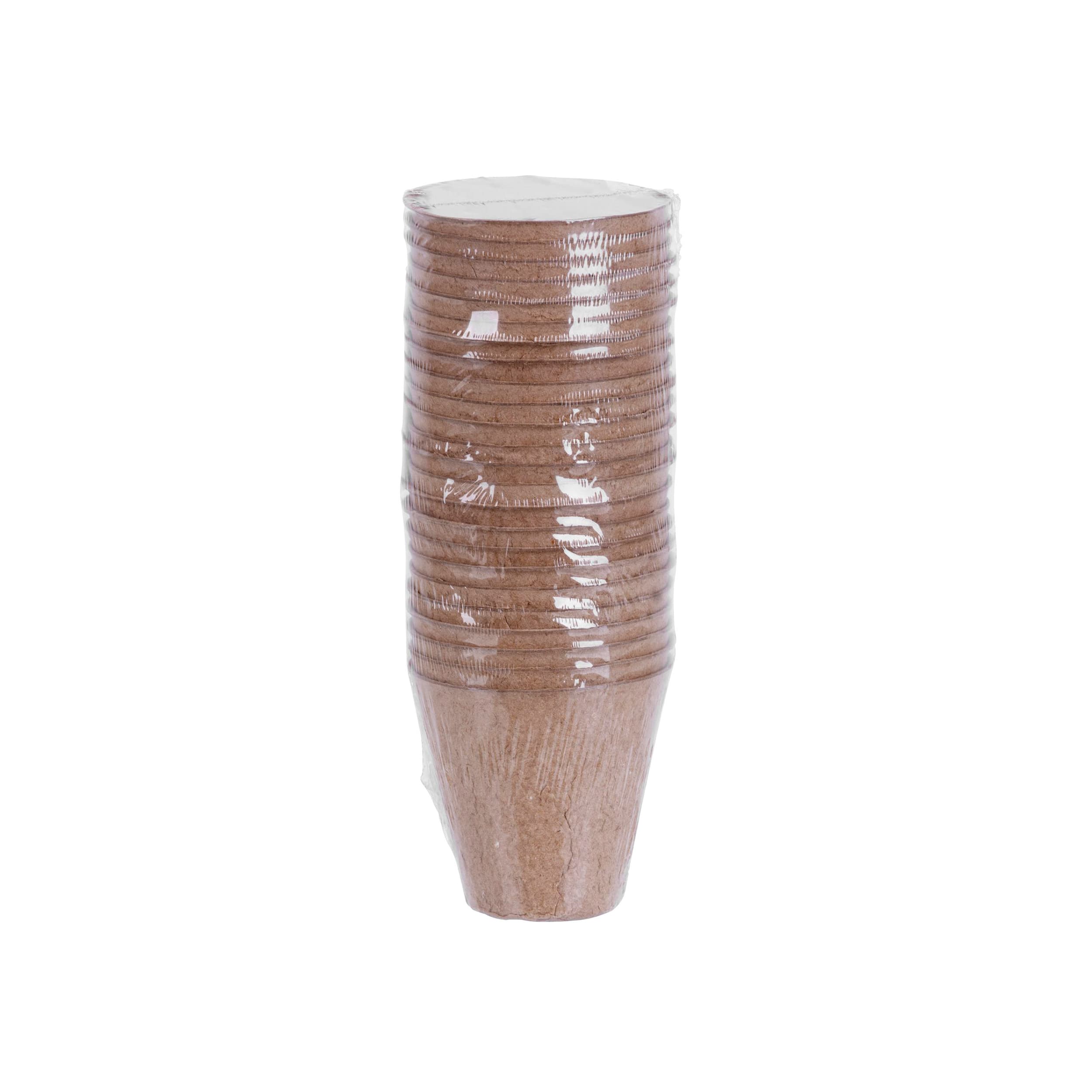 TOPTRADE Sada papírových sadbovačů, kulaté Ø 8 cm × 7,5 cm, 24 ks - náhled 3