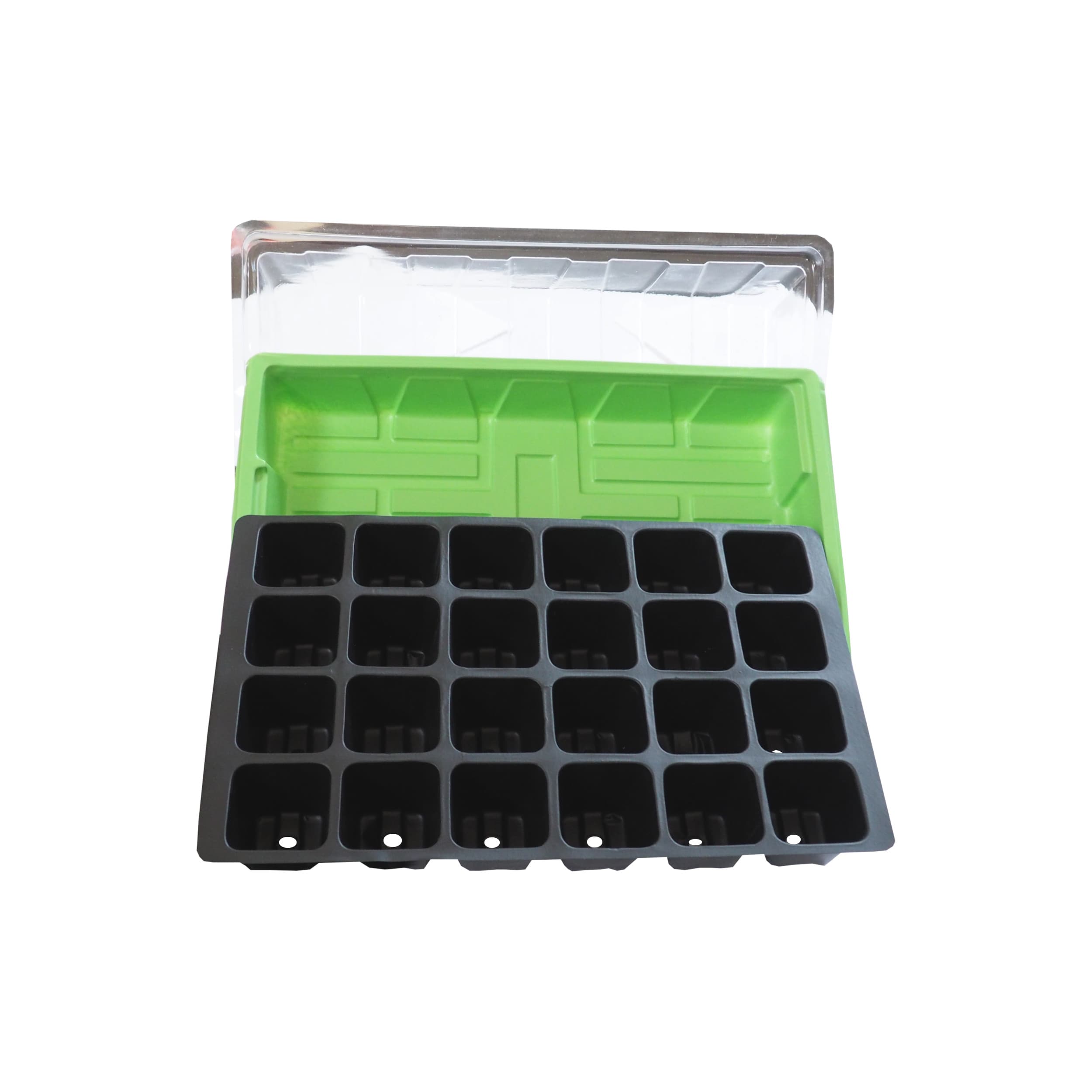 TOPTRADE Minipařeniště pro 24 sazenic (380 × 245 × 115 mm) - náhled 3