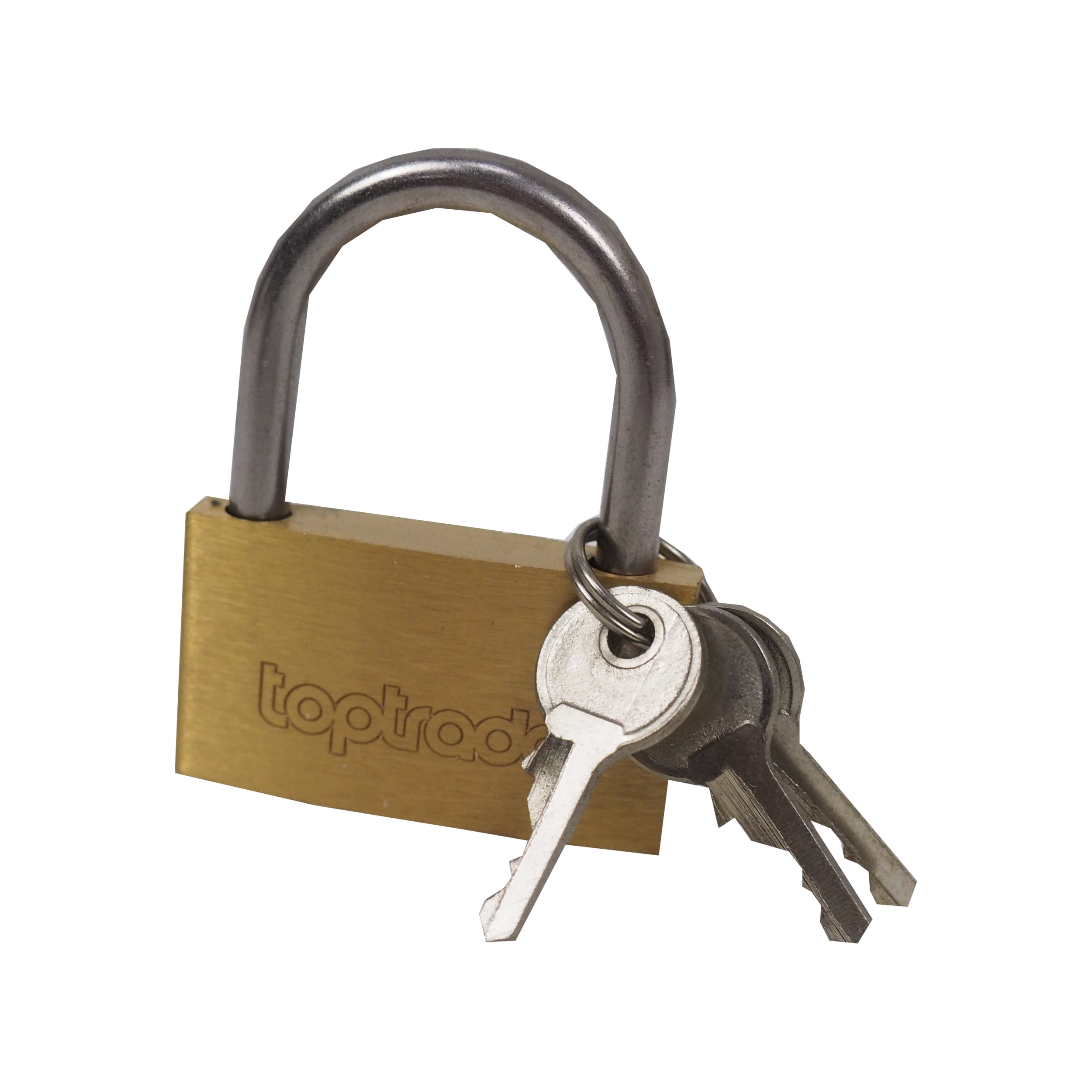 TOPTRADE mosazný visací zámek 25 mm - náhled 4