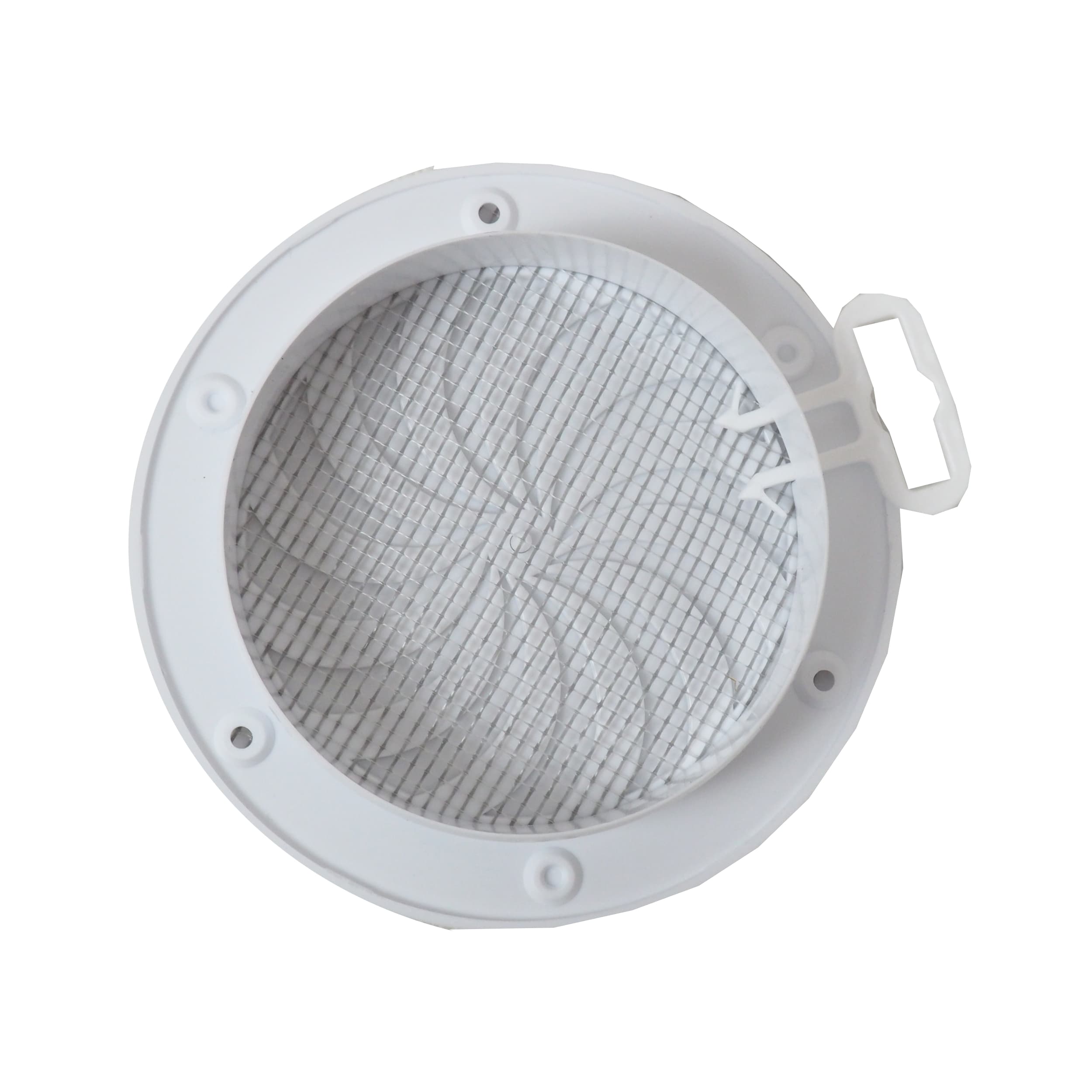 Větrací mřížka REFLEX Ø100/135 mm – bílá se síťkou - náhled 4