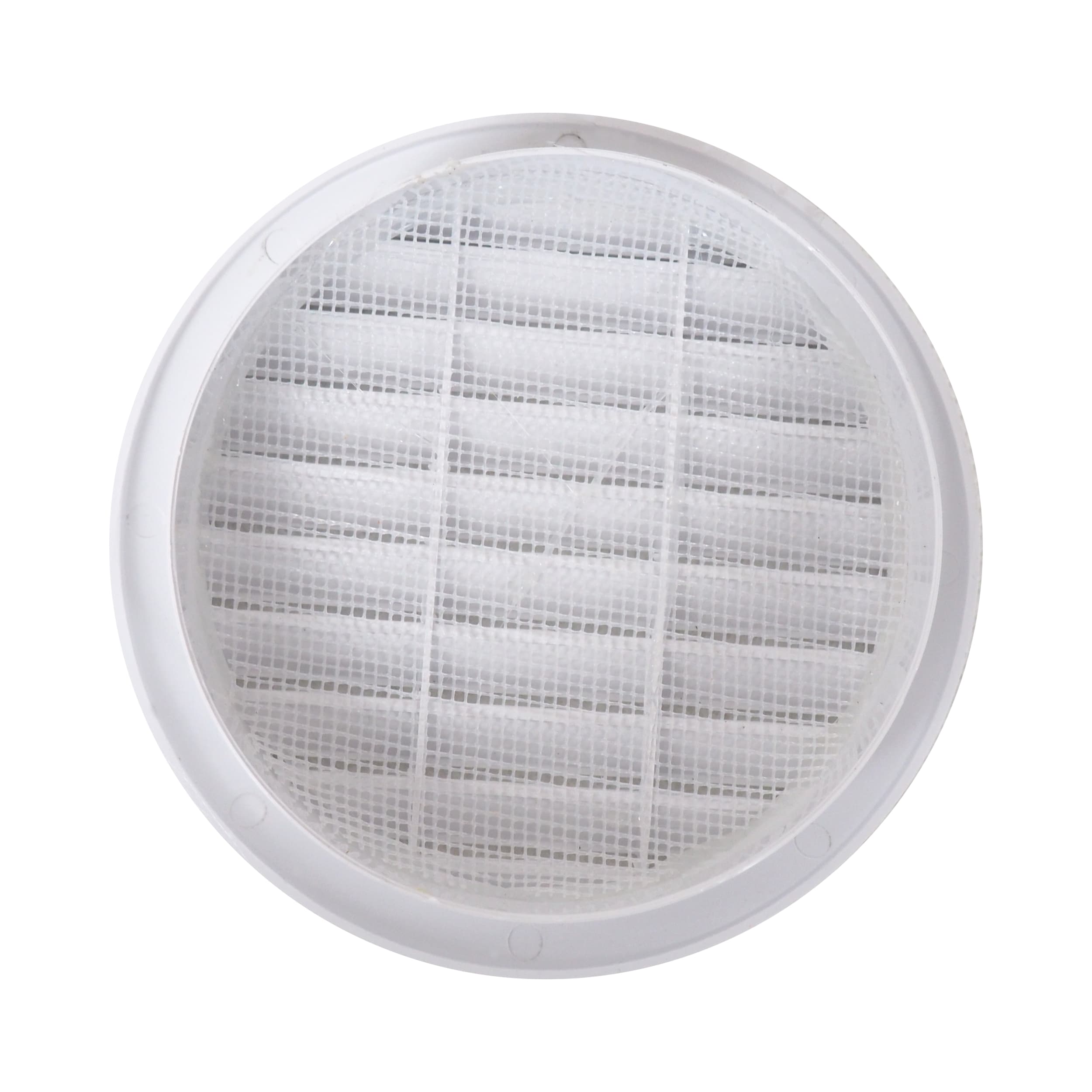 TOPTRADE větrací mřížka kulatá s přírubou Ø118 mm, plast (čelo Ø145 mm) - náhled 3