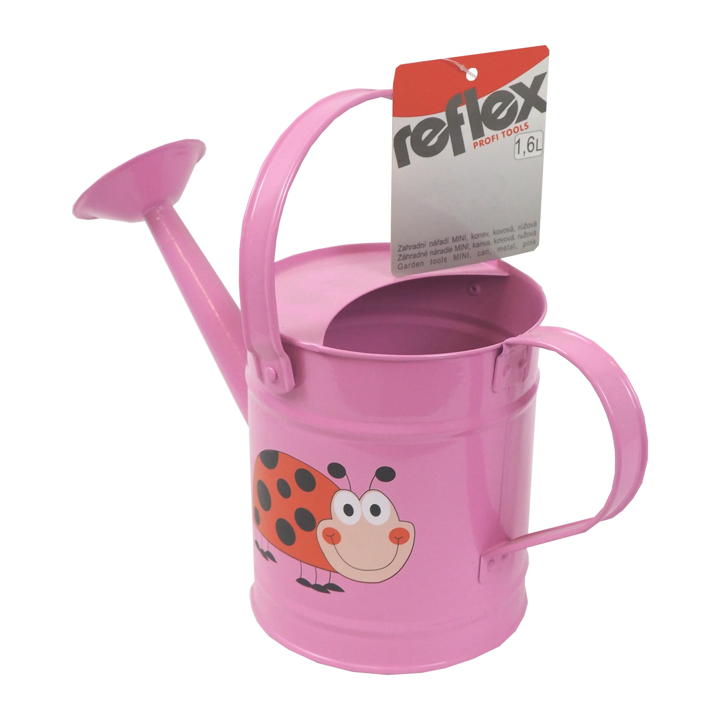 REFLEX dětská kovová konev, růžová, 1,6 l - náhled 2