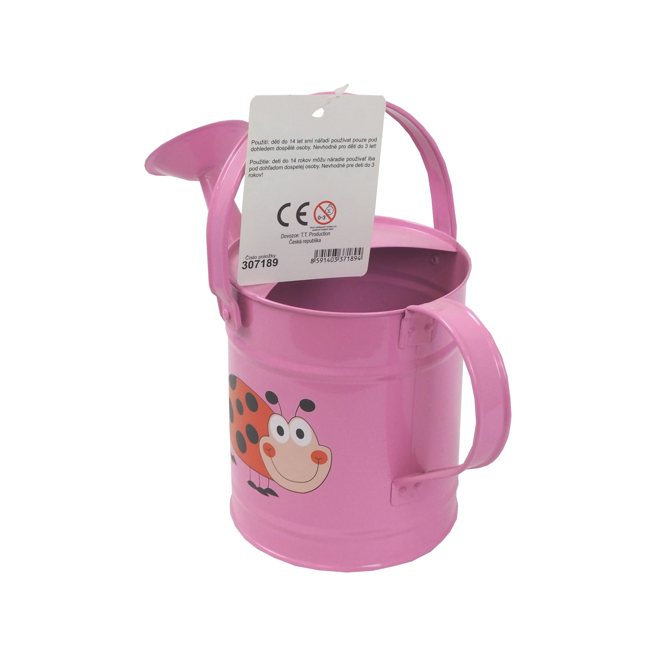 REFLEX dětská kovová konev, růžová, 1,6 l - náhled 3