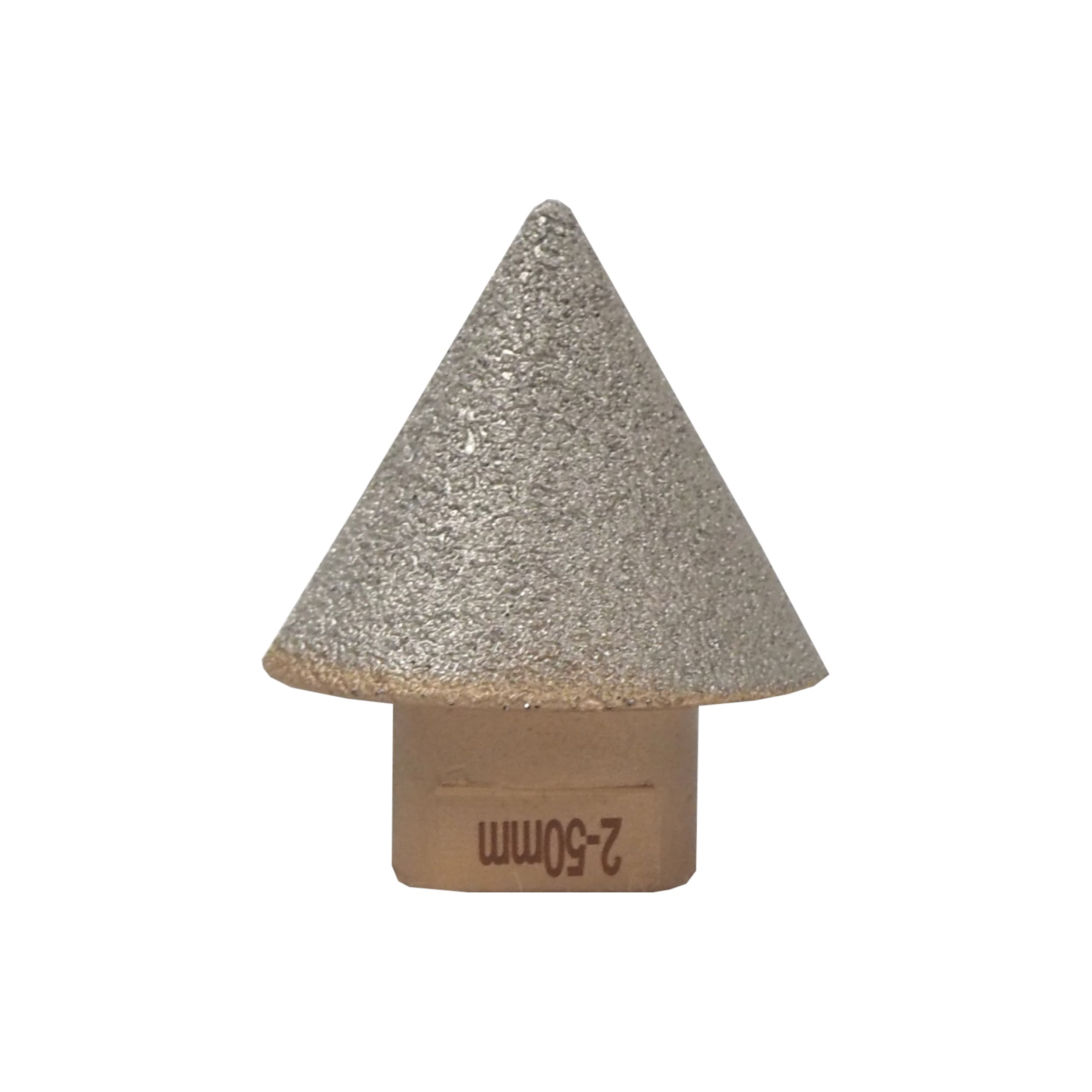 TOPTRADE korunka brusná diamantová M14, jehlan 2, 50 mm