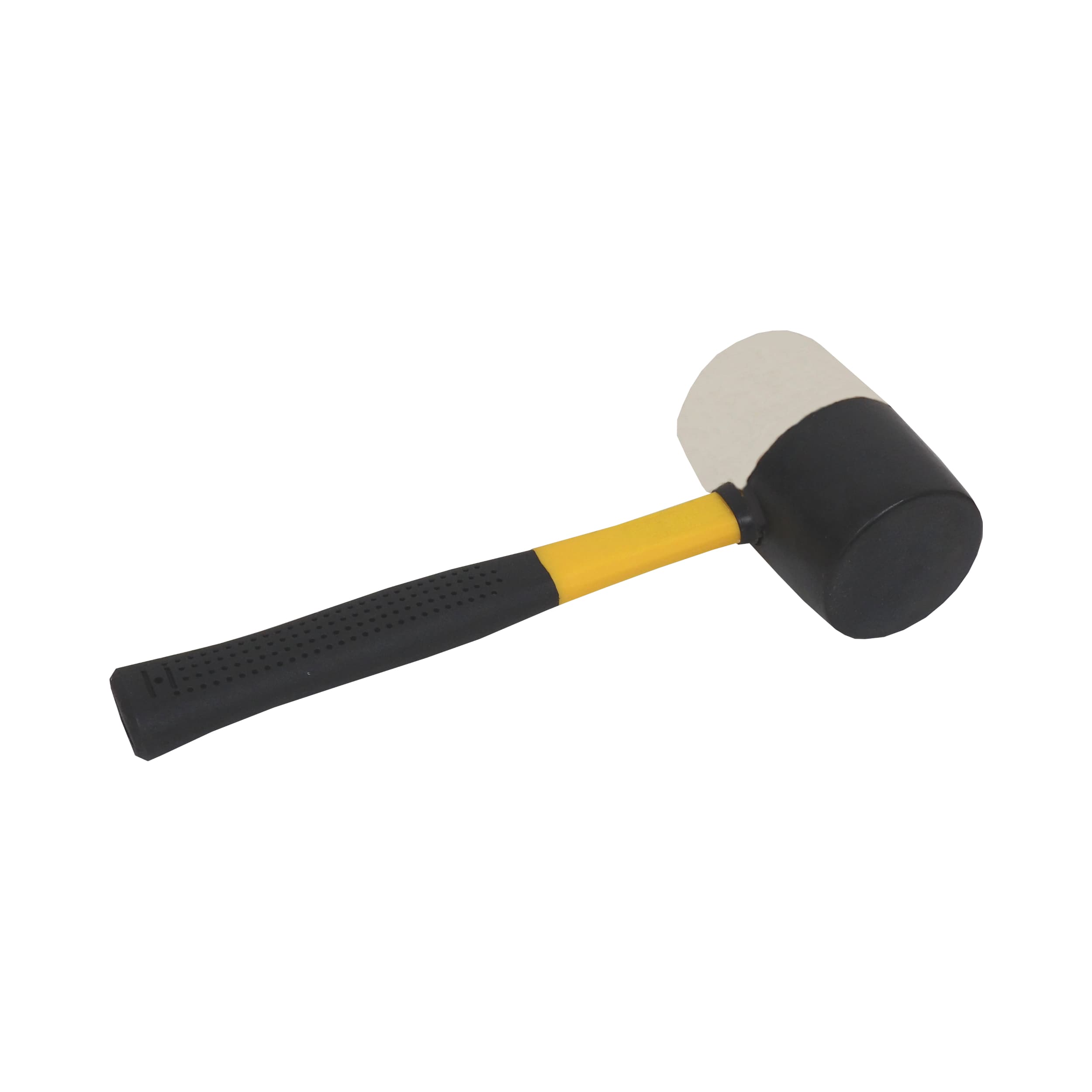 TOPTRADE gumová palice 680 g, Ø 65 mm, sklolaminátová násada, černá/bílá - náhled 3