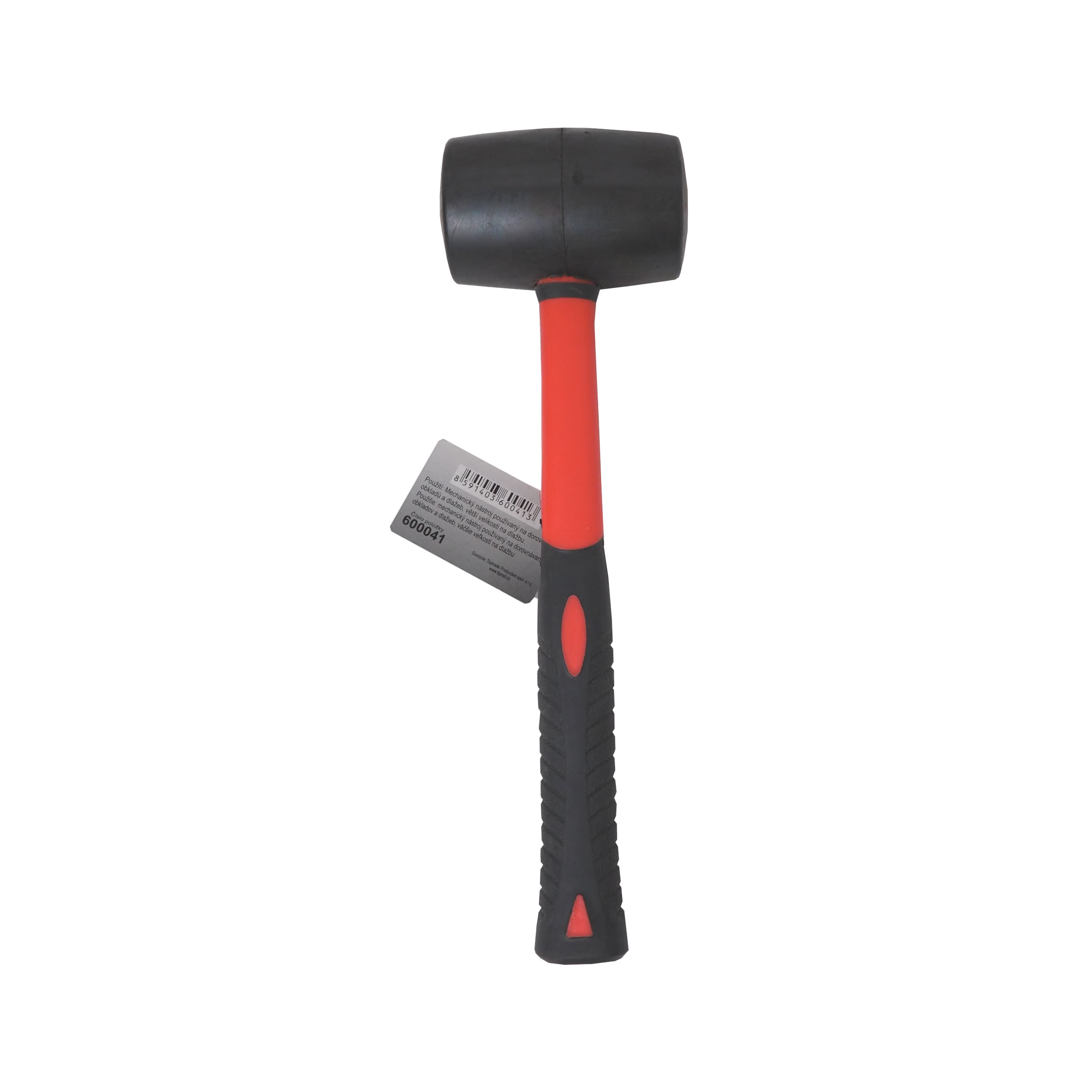 TOPTRADE gumová palice Ø 50 mm, 340 g – sklolaminátová násada - náhled 2
