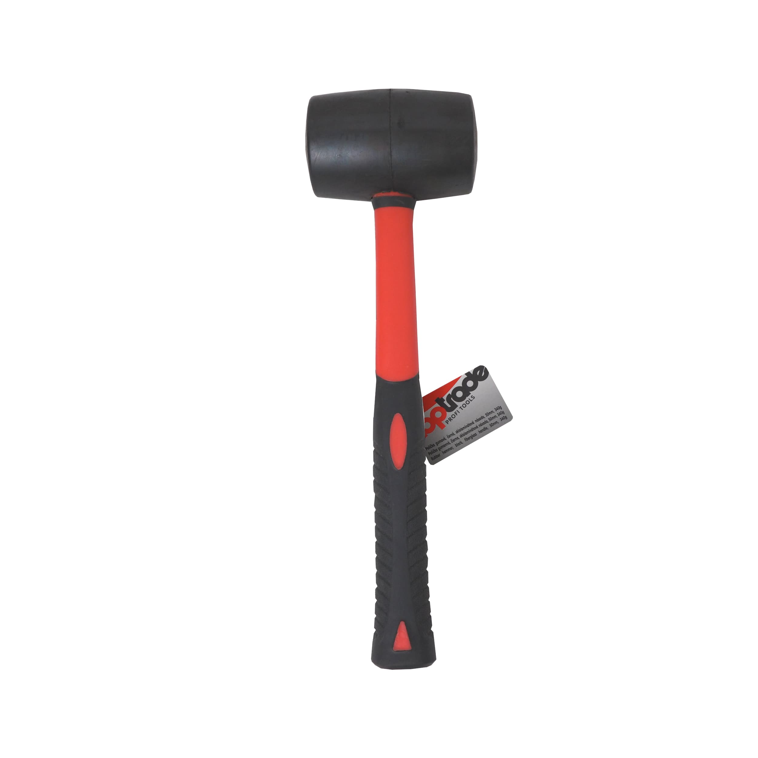 TOPTRADE gumová palice Ø 50 mm, 340 g – sklolaminátová násada - náhled 3