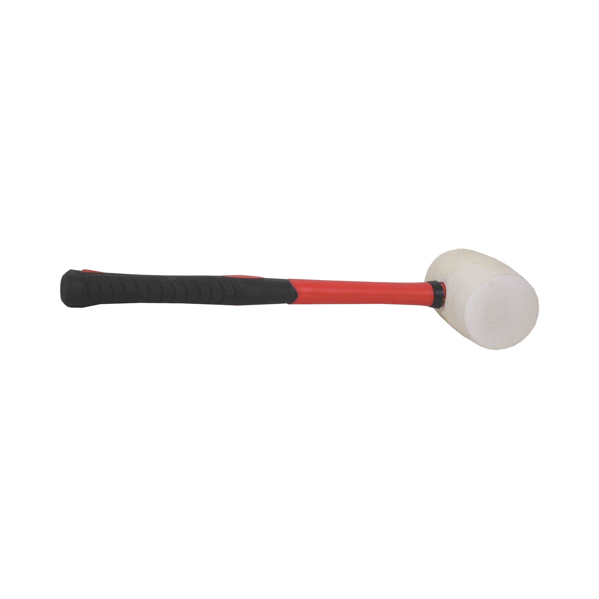 TOPTRADE gumová palice, bílá, sklolaminátová násada, Ø 60 mm, 700 g - náhled 5