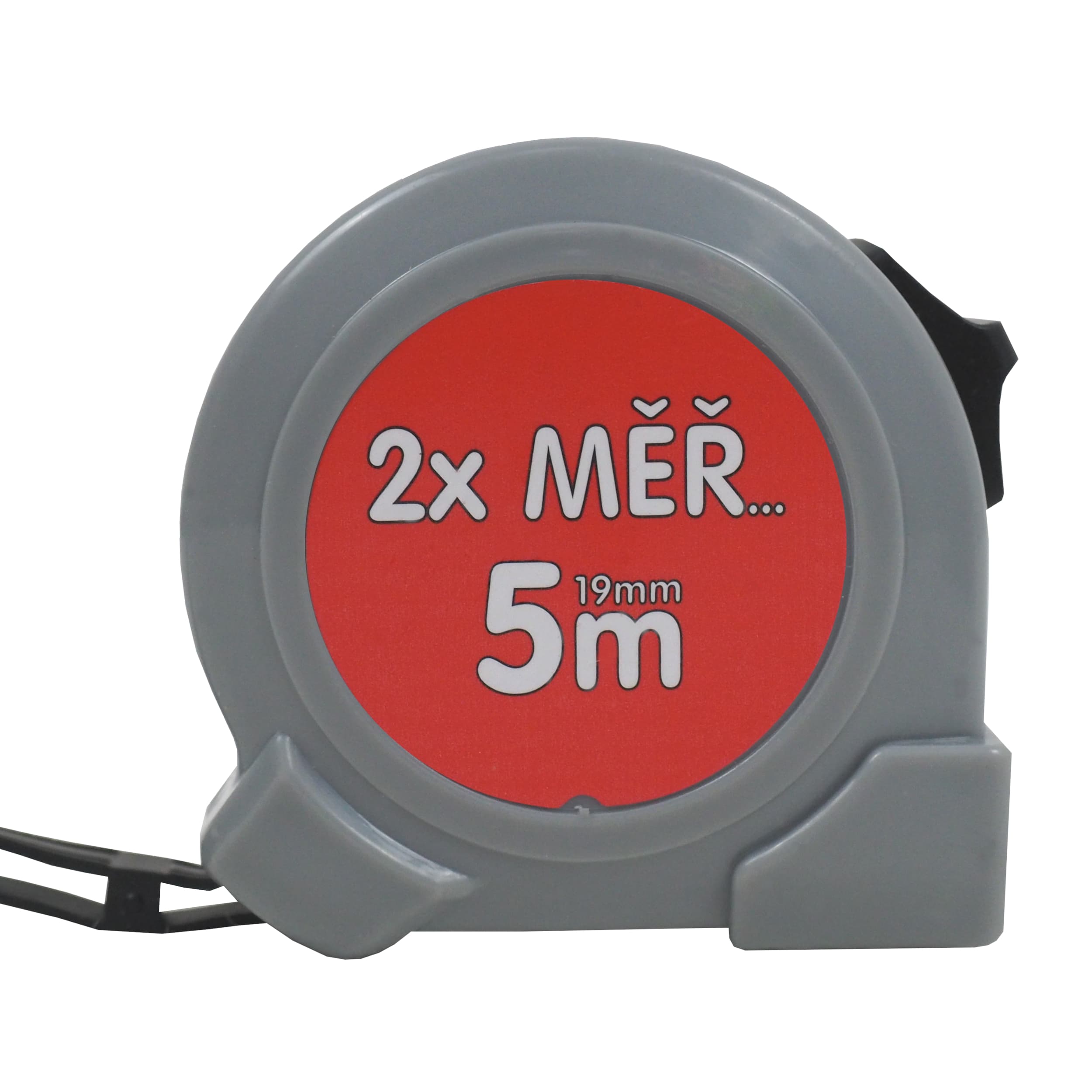 TOPTRADE svinovací metr 5 m × 19 mm, jednobrzdový