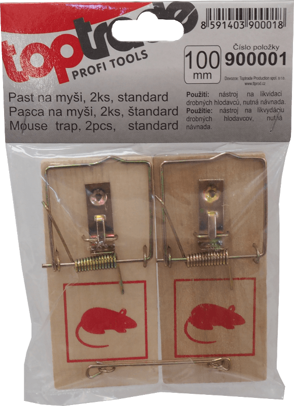 TOPTRADE past na myši, dřevěná – sada 2 ks - náhled 2