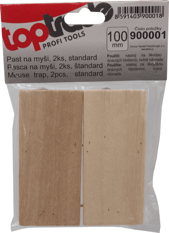 TOPTRADE past na myši, dřevěná – sada 2 ks - náhled 3