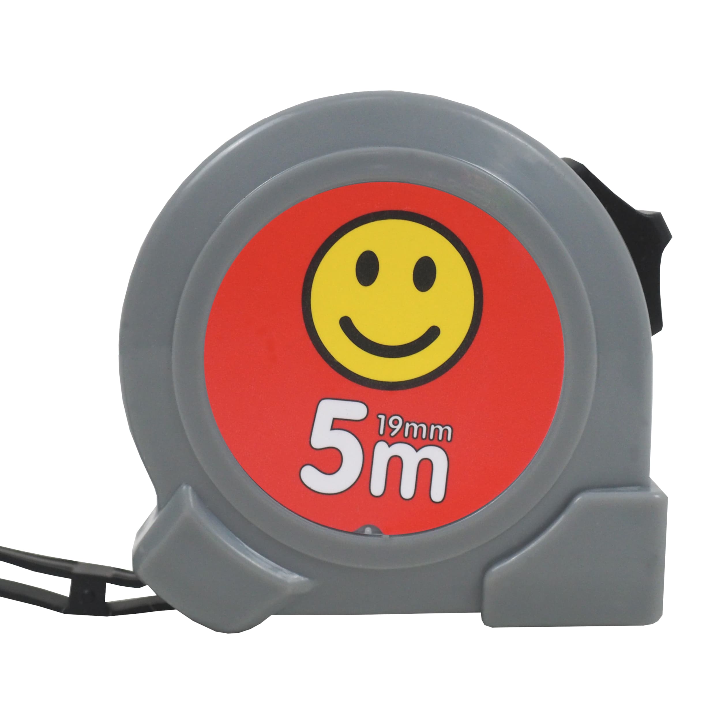 TOPTRADE svinovací metr SMAJLÍK, jednobrzdový 19 mm × 5 m