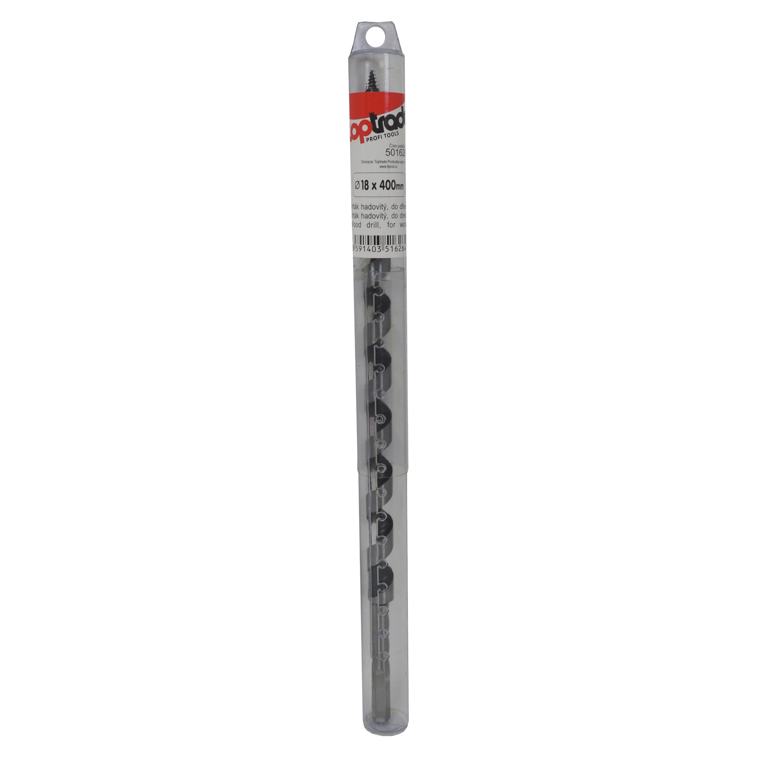 TOPTRADE hadovitý vrták do dřeva Ø 18 × 400 mm, šestihranná stopka - náhled 3