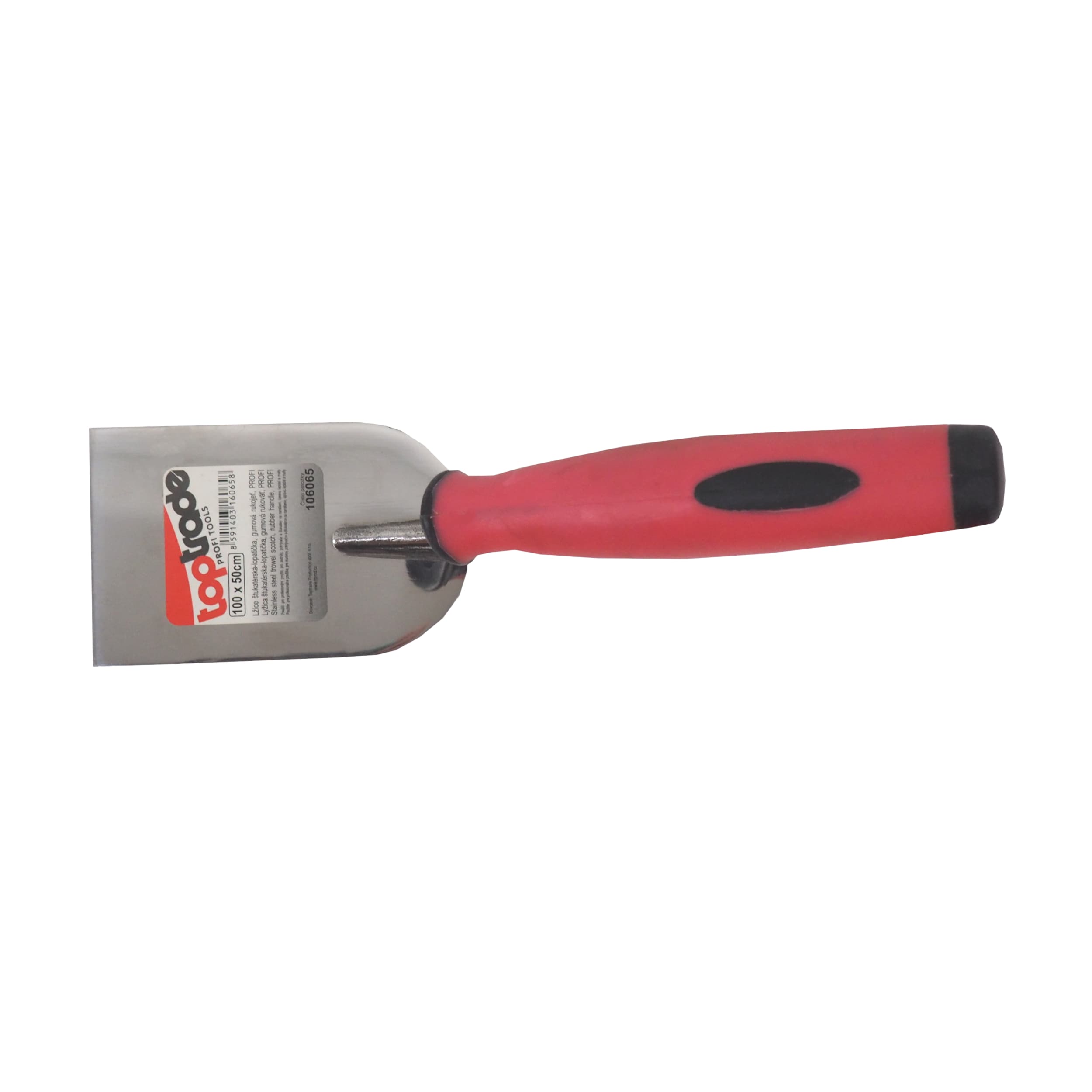 TOPTRADE štukatérská lžíce nerezová 100 × 60 mm - náhled 2