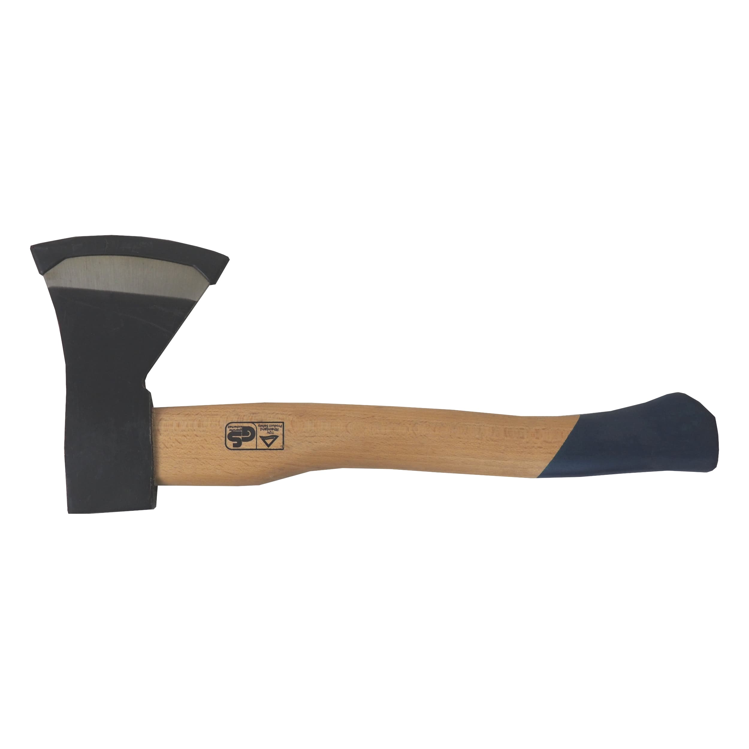 TOPTRADE dřevorubecká sekera 800 g s dřevěnou násadou 38 cm - náhled 2
