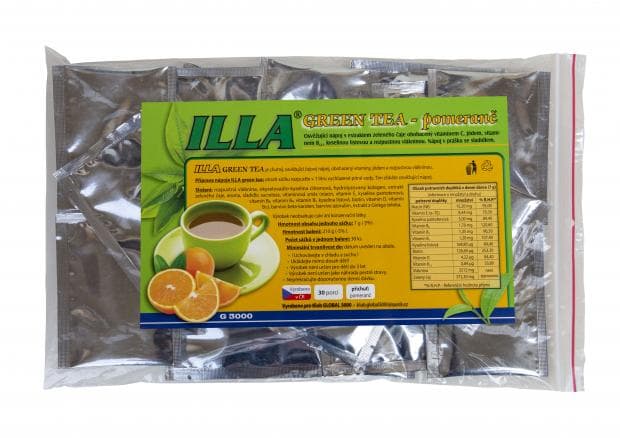 ILLA Green Tea Pomeranč, 30 sáčků po 7 g
