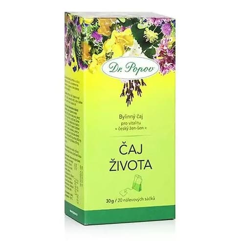 Čaj života – porcovaný bylinný čaj, 20 sáčků (30 g)
