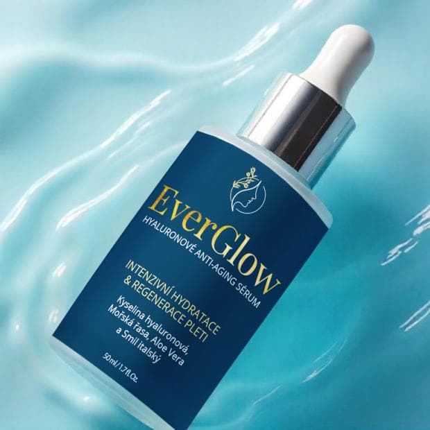 EVERGLOW Anti-Aging sérum 50 ml – hyaluron, mořská řasa, aloe. - náhled 4