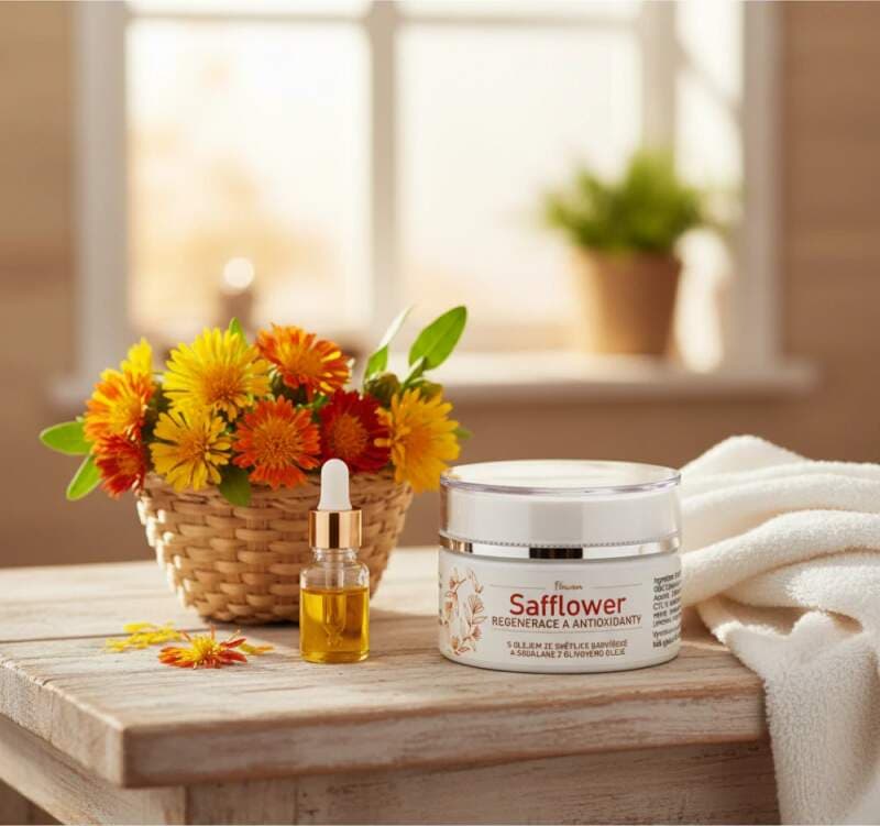 SAFFLOWER CREAM – lehký regenerační krém se světlicovým olejem a skvalanem, 50 ml