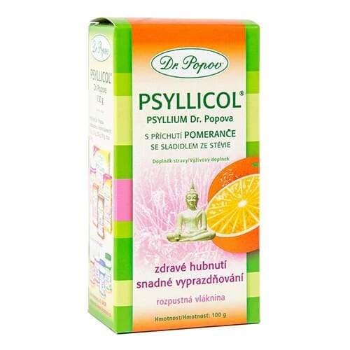 Psyllicol® s příchutí pomeranče, 100 g Dr. Popov