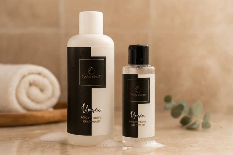 Claris Beauty unisex sprchový gel – koncentrát med & aloe 200 + 500 ml