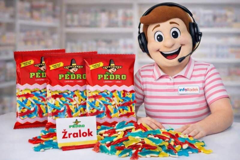 Pedro Žralok dvoubarevné želé 1 kg - náhled 1