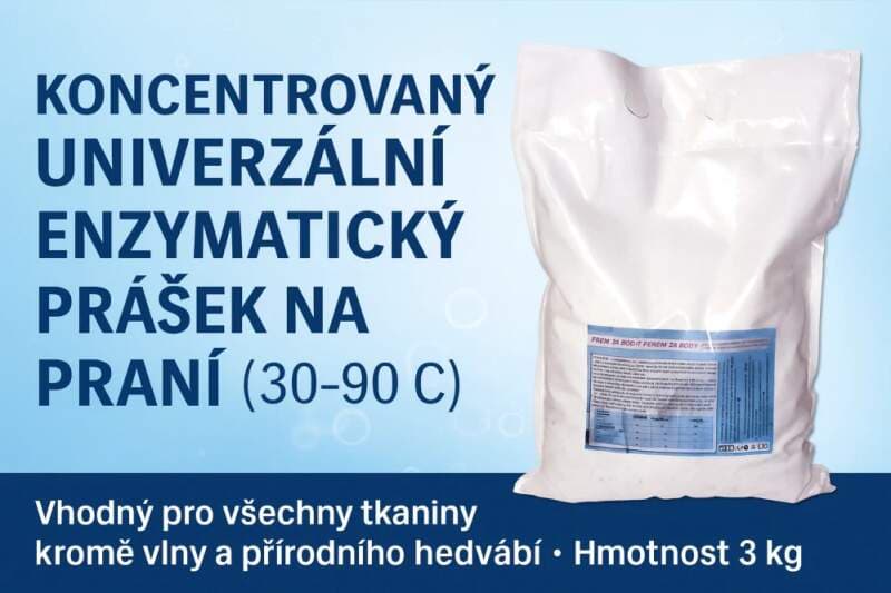 Koncentrovaný univerzální enzymatický prášek na praní (30–90 °C) - náhled 2