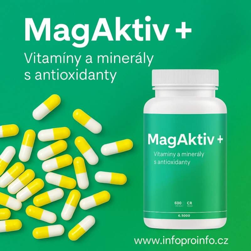 MagAktiv+ – komplex vitamínů, minerálů a flavonoidů (600 tobolek). - náhled 2