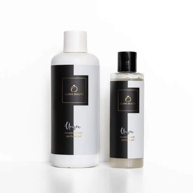 Claris Beauty unisex sprchový gel – koncentrát med & aloe 200 + 500 ml - náhled 2