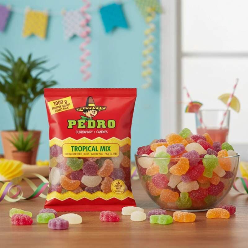 Pedro Tropical Mix 1 kg – tropické želé bez lepku - náhled 2