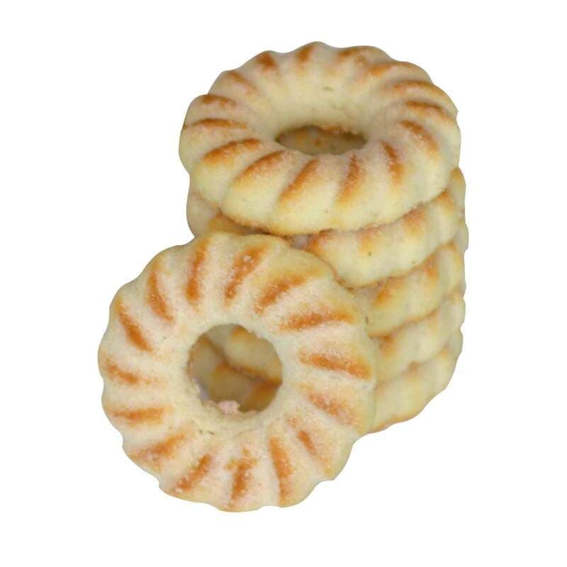 Vaječné věnečky 700 g (7×100 g) – vaječné sušenky obalované cukrem - náhled 2
