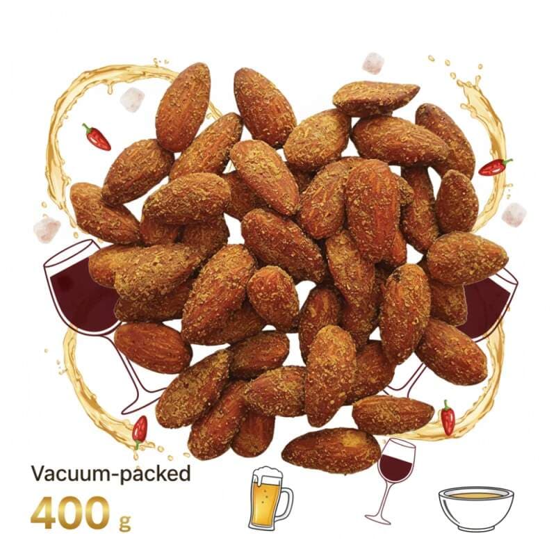 Mandle pražené s příchutí hořčice 400 g - náhled 2