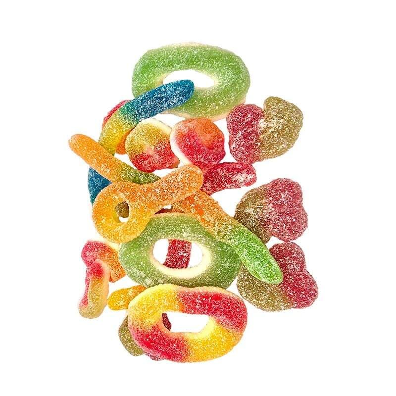 Kyselý mix z výroby 1000 g – ovocné želé bonbony s kyselou příchutí - náhled 2