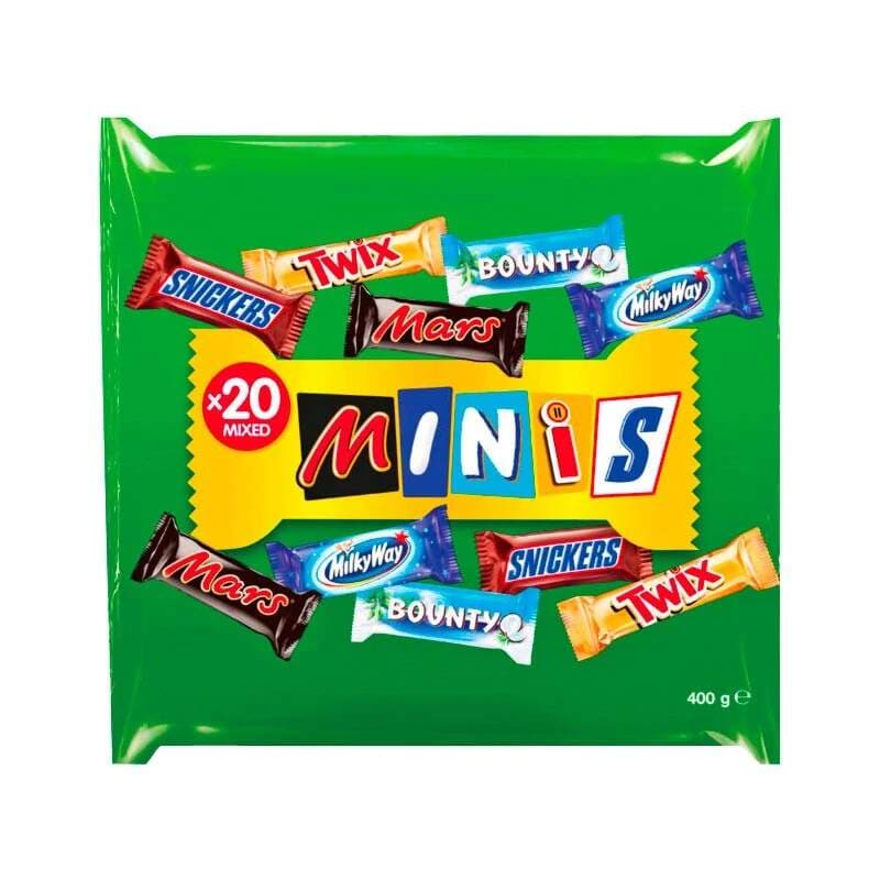 Mars Minis – mix Snickers, Mars, Twix, Bounty a Milky Way 400 g - náhled 2